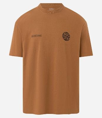 Camiseta Relaxed em Malhão com Estampa Lettering