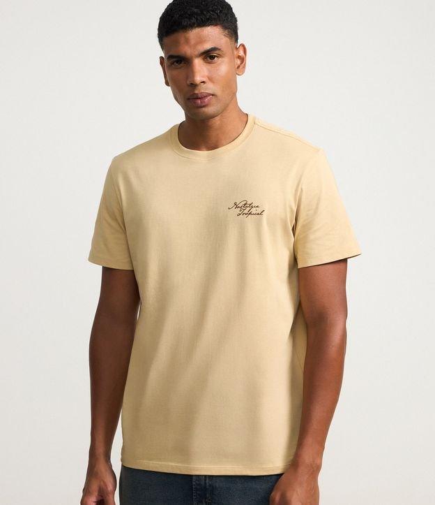 Camiseta Comfort em Algodão com Estampa Lettering Nostalgia Tropical - 1
