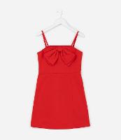 Vestido Infantil de Alcinha com Laço - Tam  7 a 14 Anos - 1