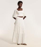 Saia Longa com Babados e Fio Metalizado - 2