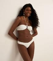 Biquíni Calcinha Lateral Drapeada em Microfibra Texturizada com Fio Metalizado - 2