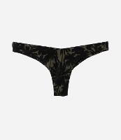 Biquíni Calcinha Asa Delta em Microfibra com Estampa de Folhagem - 1