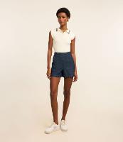 Short Runner em Jeans com Cintura Elástica - 1