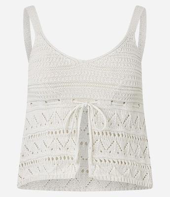 Blusa em Tricô com Alça Média e Amarração