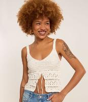 Blusa em Tricô com Alça Média e Amarração - 2