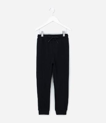 Calça Infantil em Piquet com Recortes - Tam 1 a 6 Anos