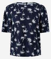 Blusa em Viscolinho com Estampa Coqueiros - 1