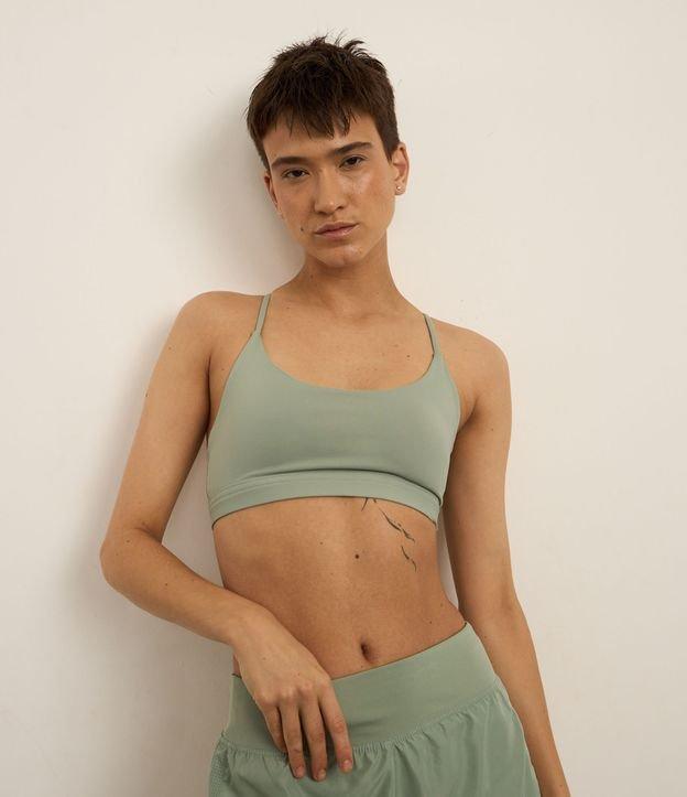 Top Bojo Esportivo em Microfibra com Alças Finas Cruzadas - 2