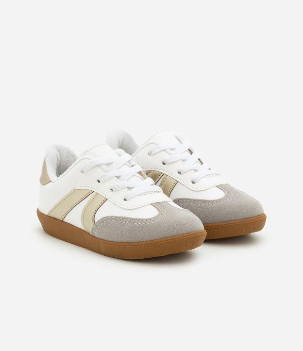 Tênis Casual Infantil em PU com Recortes - Tam 20 ao 24 - 1