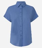 Camisa Texturizada em Orly com Recorte na Manga - 1