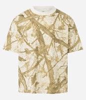 Camiseta Boxy em Algodão com Estampa de Folhagem - 1