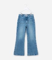 Calça Flare Infantil em Jeans - Tam 5 a 14 anos - 1