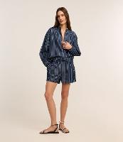 Short Runner em Jeans com Listras - 1