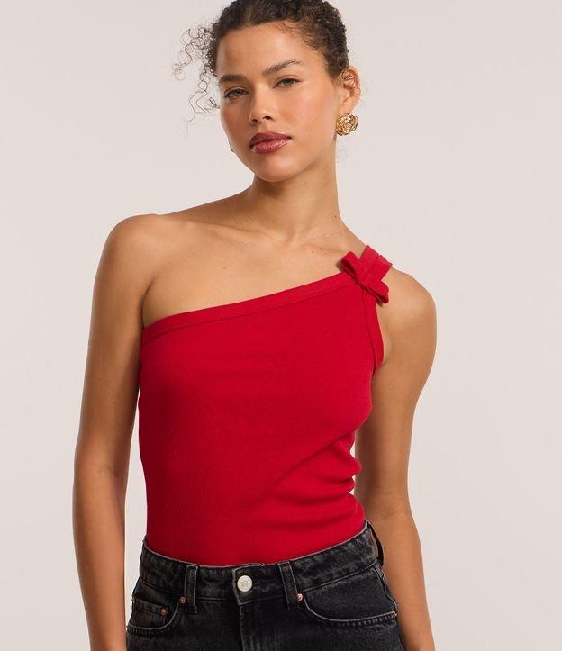 Blusa Ombro Só com Lacinho na Alça Larga - 1
