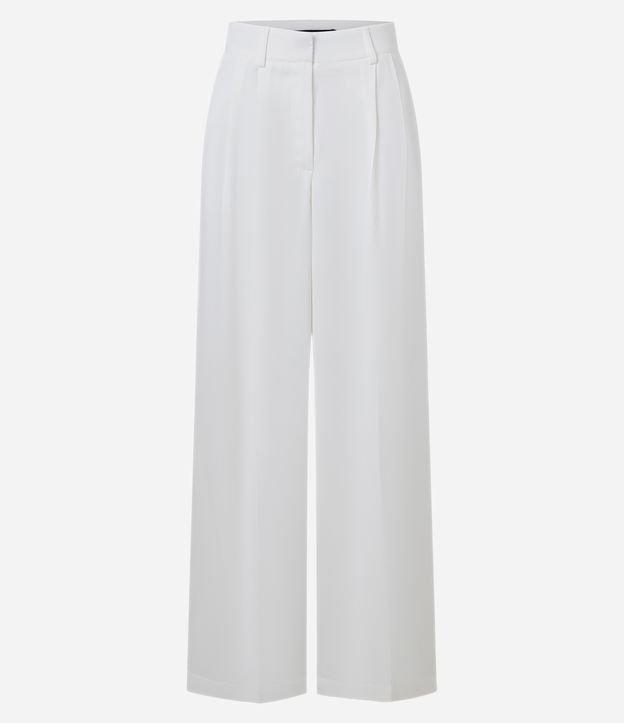 Calça Pantalona Alfaiatada com Pregas Frontais - 1