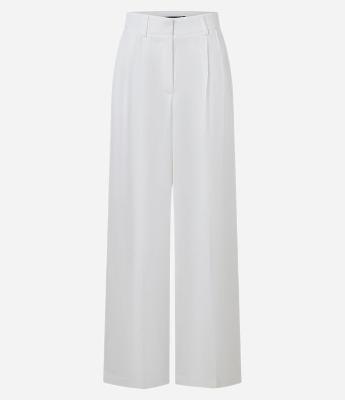 Calça Pantalona Alfaiatada com Pregas Frontais