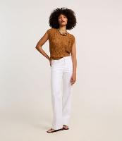 Calça Reta Comfort Cintura Alta em Sarja - 3