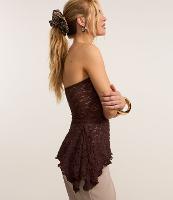 Blusa Tomara que Caia em Renda com Pontas Diferenciadas - 1