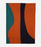 Canga Retangular em Viscose com Estampa Abstrata - 1