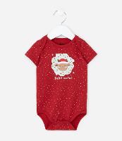Body Infantil com Estampa Rena de Natal - Tam RN a 18 meses - 1
