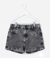 Short Infantil em Jeans com Aplicação de Brilhos - Tam 5 a 14 Anos - 1