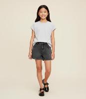 Short Infantil em Jeans com Aplicação de Brilhos - Tam 5 a 14 Anos - 2