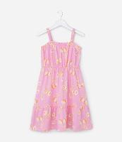 Vestido Infantil com Estampa de Cerejas - Tam 5 a 14 Anos - 1