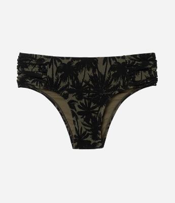 Biquíni Calcinha Sunkini em Microfibra com Estampa de Folhagem