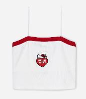 Blusa Infantil em Ribana com Bordado Hello Kitty - Tam 5 a 14 Anos - 1