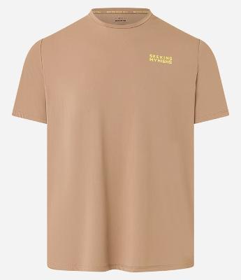 Camiseta Regular em Poliamida com Tecnologia Dry e Estampa Lettering Seeking My Highs