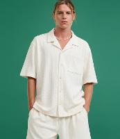 Camisa Oversized em Jacquard Texturizado - 2