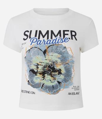 Camiseta New T-shirt com Estampa Summer Paradise