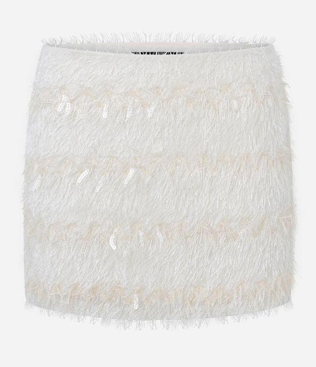 Saia Curta com Franjas e Paetês - 1