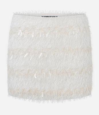 Saia Curta com Franjas e Paetês