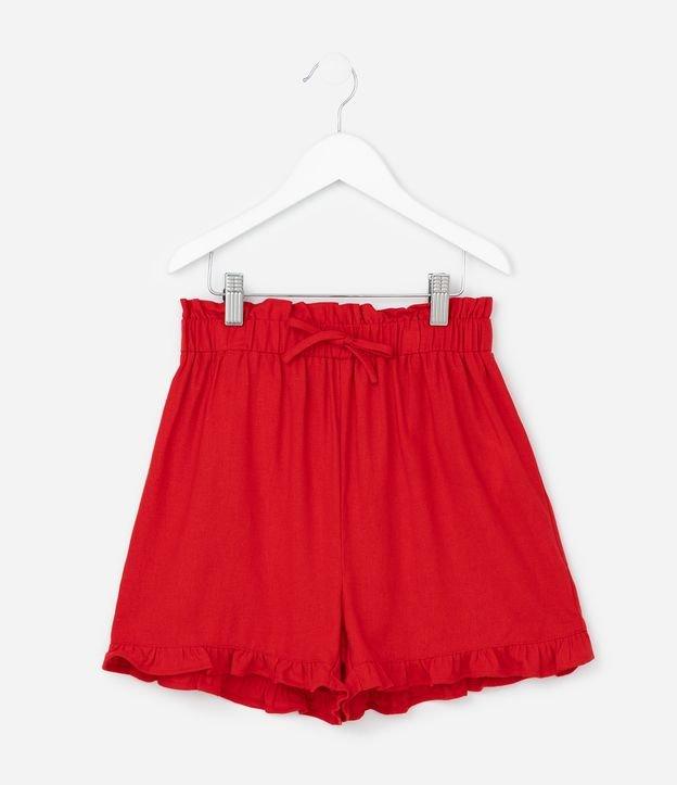 Short Clochard Infantil em Viscolinho - Tam 5 a 14 Anos - 1