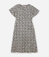 Vestido Midi em Crepe Acetinado Poá com Manga Evasê Curve & Plus Size - 1