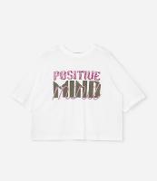 Camiseta Oversized Esportiva em Algodão com Estampa Positive Mind Curve & Plus Size - 1
