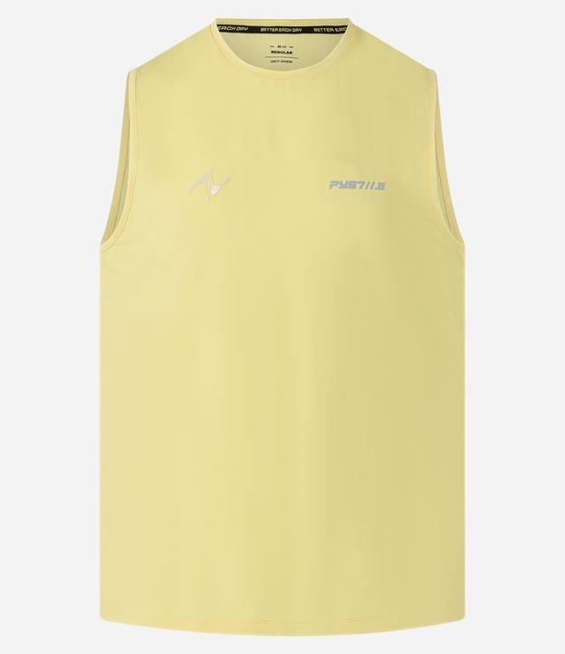 Regata Esportiva Regular em Tecnologia Dry Laser Cut com Estampa Localizada - 1