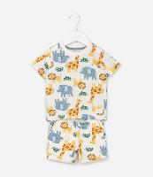 Conjunto Infantil com Estampa de Bichinhos - Tam RN a 18 meses - 1