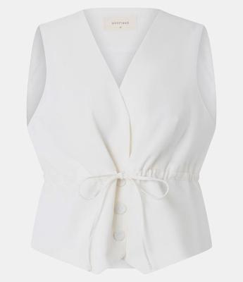 Colete em Viscolinho com Amarração na Cintura