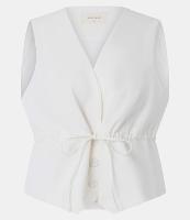 Colete em Viscolinho com Amarração na Cintura - 1