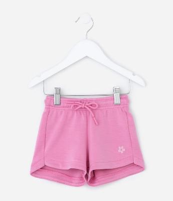 Short Infantil em Modal com Estampa Localizada - Tam 1 a 6 Anos