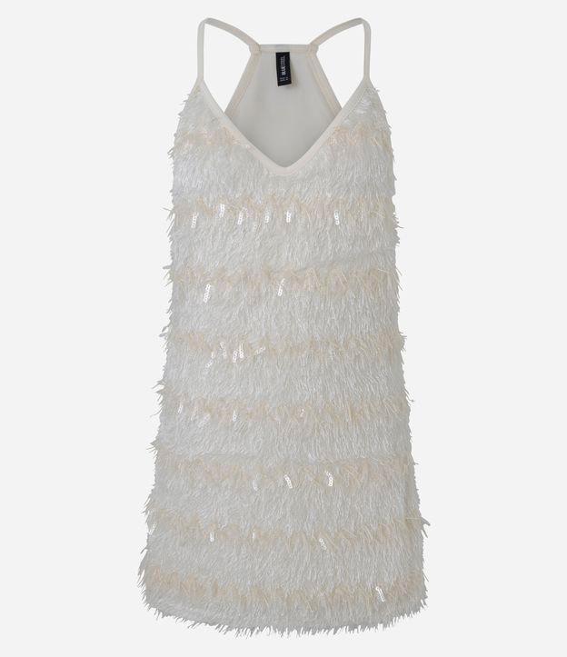 Vestido Curto com Franjas e Paetês - 1