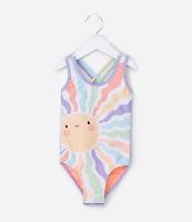 Maiô Infantil com Proteção UV  e Estampa Sol - Tam 2 a 6 Anos - 1