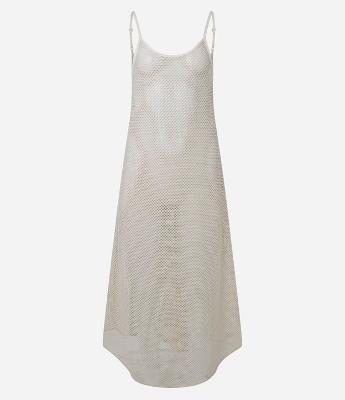Saída de Praia Vestido Longo em Crochê