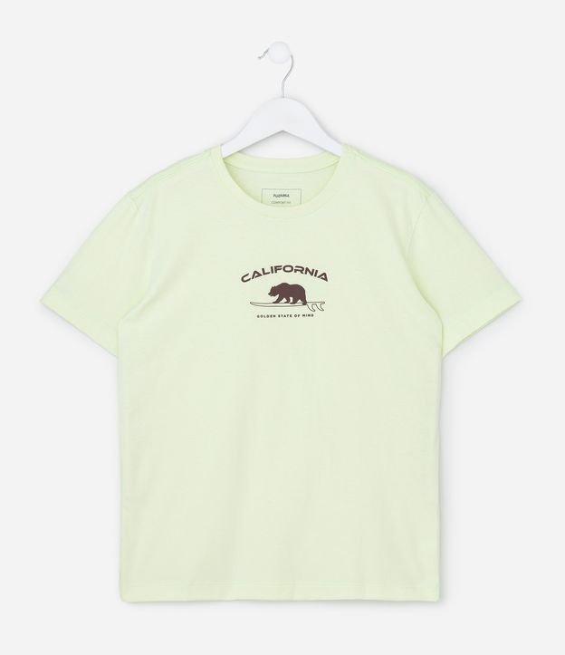 Camiseta Infantil Regular com Estampa de Urso California - Tam 5 a 14 Anos - 1