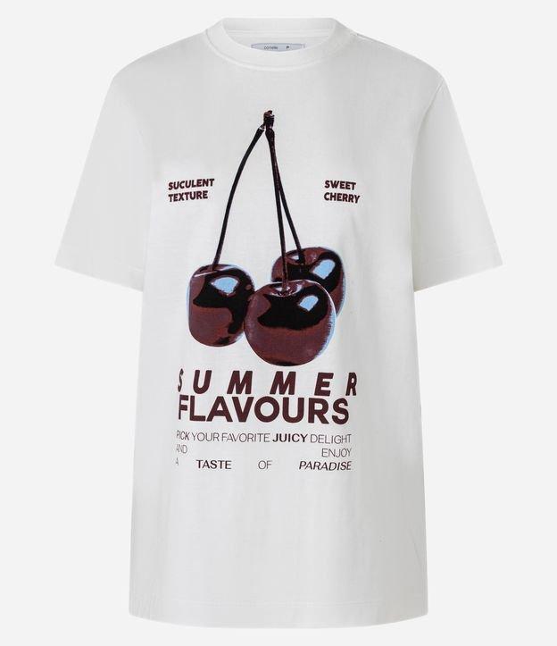 Camiseta Regular com Estampa de Cereja - 2
