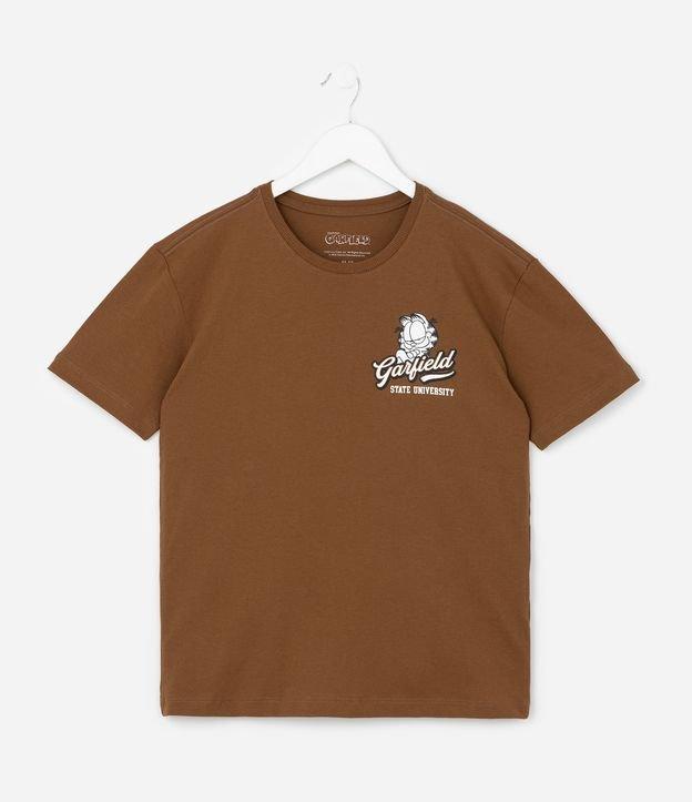 Camiseta Infantil Relaxed com Estampa Garfield - Tam 5 a 14 Anos - 1