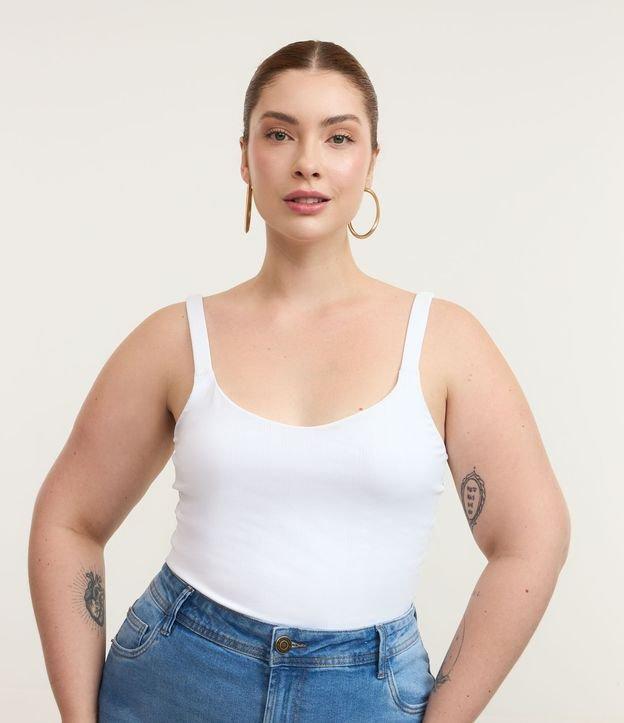 Camisete em Microfibra Texturizada com Alça Regulável Curve & Plus Size - 2