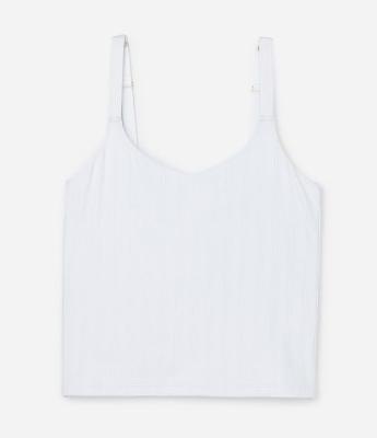 Camisete em Microfibra Texturizada com Alça Regulável Curve & Plus Size